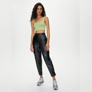 Aritzia Wilfred modern cargo vegan leather pants